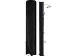 Doccia Solare Tolletour 20-60 Litri | Soffione Orientabile E Doccia A Pedale | Nero/Argento | Fino A 60°C | Con Tubo Da Giardino