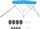 Succebuy Bimini Top Barca Tettuccio Parasole Blu 3 Archi 216-229 Cm