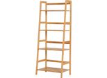 Libreria Scaffale In Piedi Con 4 Livelli Scaffale Di Archiviazione In Bambù Scaffale Per Ufficio Per Soggiorno, Camera Da Letto, Ufficio, Natura
