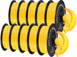 Filamento Pla, Per Stampanti 3D, Resistente Ed Ecologico, Compatibile Con Stampanti Fdm, Giallo