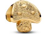 Pandora Moments Charm Mini Fungo Texture Placcato Oro 764048C00