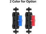 Zjchao Magic Arm, Supporto Per Fotocamera Magic Arm Con Attacco A 360 Gradi, Lega Di Alluminio Anodizzato, Foro Per Vite Da 1/4 Di Pollice, Supporto A Doppio Braccio, Supporto Per Fotocamera Per Telefono Con Fotocamera Dslr