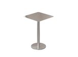 Tavolo Bistrot Commerciale In Acciaio Inox - Arredamento Per Bar, Caffè, Ristorante - Tavolo Robusto In Acciaio Inox, Tavolo 50X50X75Cm【Bxg-Bf50】