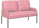 Vidaxl Divani Con Cuscini 110 Cm Compensato Rosa