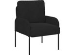 Vidaxl Divani Con Cuscini 55 Cm Compensato Nero