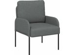 Vidaxl Divani Con Cuscini 55 Cm Grigio Scuro Compensato