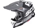 Casco Da Motocross Scorpion VX-22 Air Updown, Nero/Bianco/Grigio, M (57/58)