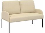 Vidaxl Divani Con Cuscini 110 Cm Crema Compensato