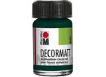 Vernice Acrilica Marabu "Decormatt"", Verde Abete, 15 Ml, In Barattolo"
