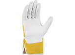 Texxor® Guanti Da Cantiere Invernali In Pelle Bovina Himalaya I, Pelle Naturale/Giallo Drell