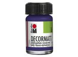 Marabou 1401 39 051 Decormatt Acrilico, Viola Scuro 051, 15 Ml