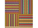 Abakuhaus Tessuto Africano In Raso Al Metro, Motivi Etnici A Righe, Tema Culturale Antico E Antiquato, Stampa Colorata E Artistica, 2 M (148 X 200 Cm), Multicolore