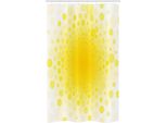 Abakuhaus Tenda Da Doccia Stretta Gialla, Sun Summary, Set Decorativo Per Bagno In Tessuto Con Ganci, 120 X 180 Cm, Giallo