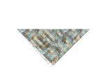 Abakuhaus Bandana Geometrica Per Animali Domestici, Disegno A Linee Morbide Verticali, 55X55 Cm, Color Crema Chiaro E Azzurro Pallido
