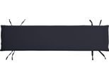 Teako Design Cuscino Per Panca 150X40 Cm Per Panca Da Giardino Ferrara - Comodo Cuscino Per Mobili Da Esterno, Cuscino Con Rivestimento Robusto, Lavabile (Nero)