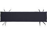 Cuscino Per Panca Da Giardino Teako Design 180X40 Cm Per Ferrara Tb 1065 - Comodo Cuscino Per Mobili Da Giardino - Rivestimento Impermeabile (Nero)