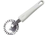 Tagliabiscotti In Acciaio Inox Con Manico In Plastica Bianca