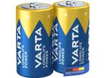 Varta Longlife Power, Batteria Alcalina, C, Baby, LR14, 1.5V, Blister Da 2, Germany