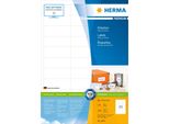 Herma Premium - Etichette Autoadesive Permanenti In Carta Laminata Opaca - Bianco - 66 X 25,4 Mm - 3300 Etichette (100 Fogli X 33) (4275)