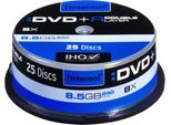Intenso - 25 X Dvd+R Dl - 8.5 Gb 8X - Spindel