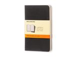 Moleskine 9788883704895 Taccuino Moleskine Cahier, P/A6, A Righe, In Cartone, Nero