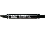 Pentel N 60 Marcatore Permanente Punta Smussata Nero 12 Pz