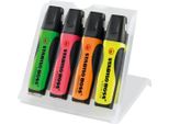 Stabilo® 73/4 Evidenziatore Premium - Boss Executive - Confezione Da 4 - Verde, Rosa, Arancione, Giallo