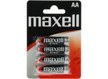 Maxell 4 X Aa Batteria Monouso Stilo Aa Zinco Carbonio Grigio