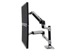 Ergotron Lx Series Dual Stacking Arm 61 Cm (24") Argento Scrivania"