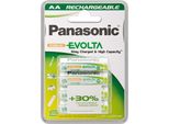 1X4 Batterie Ricaricabili Panasonic Nimh Mignon Aa 1900 Mah Pronte All'uso