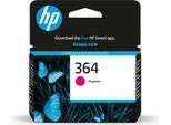 Hp 364 CB319EE Magenta Original Ink Cartridge Cartuccia D'inchiostro 1 Pz Resa Standard