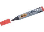 Bic Marking 2300 Marcatore Permanente Punta Smussata Rosso 12 Pz
