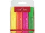 Faber-Castell 154604 Evidenziatore Textliner 1546, Ricaricabile, 4 Colori In Astuccio