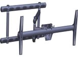 Vogel's Business 73201903 Wh Vogel's 94 -172Cm Pfw 6852 Display-Wandhalter Schw. (Speditionsversand)