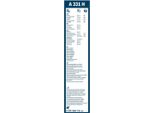 Tergicristallo Walser A 331 H, 1 Tergicristallo Posteriore 57021