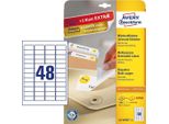 Avery L4736REV-25 Etichetta Autoadesiva Rettangolo Con Angoli Arrotondati Rimovibile Bianco 1440 Pz