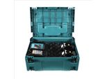 Makita Power Source Kit 18V Con: 2X Batterie BL1830B 3,0Ah + Caricabatterie DC18RC ( 196693-0 ) + Valigetta Makpac