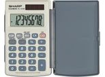 Sharp EL-243E Calcolatrice Tasca Calcolatrice Di Base Grigio, Bianco