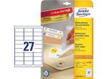 Avery L4737REV-25 Etichetta Autoadesiva Rettangolo Con Angoli Arrotondati Rimovibile Bianco 810 Pz
