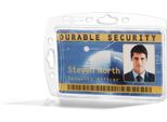 Durable Portabadge Chiuso Per 1 Tessera, 10 Pezzi, Trasparente, 890519