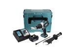 Makita Dhp 458 RF1J Trapano Avvitatore Ad Impulsi 18V 91Nm A Batteria In Valigetta Makpac + 1X Batteria 3,0 Ah + Caricabatterie