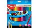 Matita Colorata Triangolare Maped Color'peps, Confezione Da 36 Pezzi