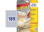 Avery L4731REV-25 Etichetta Autoadesiva Rettangolo Con Angoli Arrotondati Rimovibile Bianco 5670 Pz