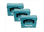 Makita Set Di 3X Valigette Makpac 2 - Senza Inserto