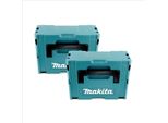 Makita Set Di 2X Valigette Makpac 2 - Senza Inserto