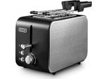 Delonghi Ctx 2203.BK Tostapane 2 Fette Nero Argento 550 W
