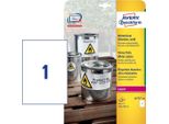 Avery L4775-20 Etichetta Autoadesiva Rettangolo Con Angoli Arrotondati Permanente Bianco 20 Pz