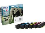 Epson 24XL Multipack - Confezione Da 6 - Nero, Giallo, Ciano, Magenta, Magenta Chiaro, Ciano Chiaro - Originale - Blister