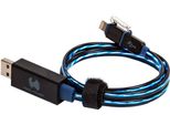 Realpower Realpower Usb A/Lightning 0,75M Nero, Blu