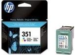 Hp 351 CB337EE Abe Tri Color Original Ink Cartridge Cartuccia D'inchiostro 1 Pz Resa Standard Ciano Magenta Giallo